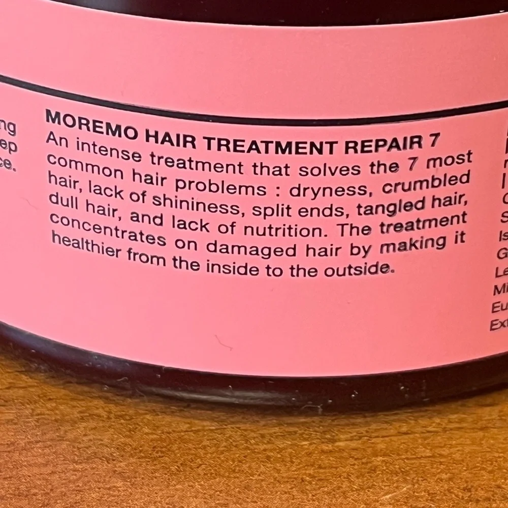 Moremo Hair Treatment Repair 7 Solve 7 Hair Problems at Once 350ml/11.83 oz